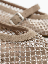 Carica l'immagine nel visualizzatore di Gallery, Ballerine Mary Jane in Pelle Ecologica con Micro-Strass
