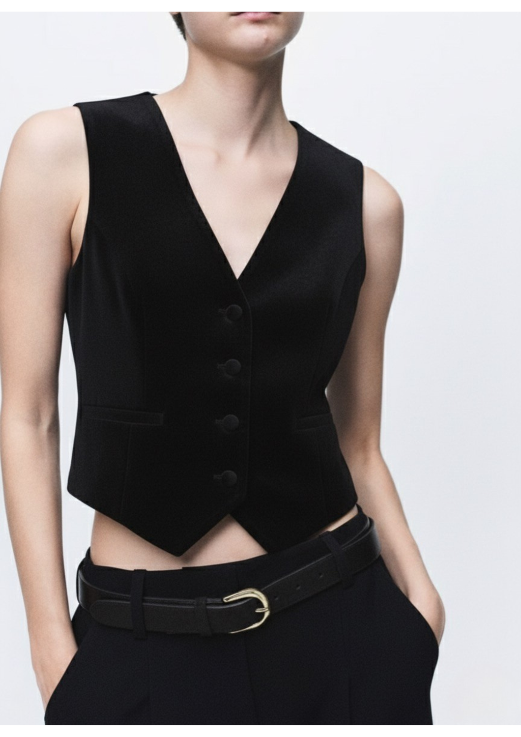 GILET NERO DA COMPLETO VELLUTO