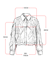 Carica l'immagine nel visualizzatore di Gallery, Blusa Eterea in Mesh con Applicazioni 3D e Bottoni Gioiello
