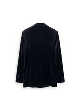 Carica l&#39;immagine nel visualizzatore di Gallery, BLAZER DA COMPLETO VELLUTO COLLO REVERS
