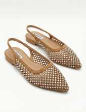 Carica l'immagine nel visualizzatore di Gallery, Ballerine a Punta da Donna con Rete e Strass 4 Colori
