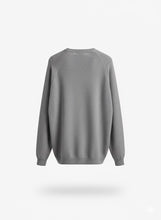 Carica l&#39;immagine nel visualizzatore di Gallery, CARDIGAN GRIGIO SCURO MADE IN ITALY IN MISTO LANA E CASHMERE

