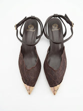 Carica l'immagine nel visualizzatore di Gallery, Scarpe Basse Eleganti in Pizzo con Dettagli Metallici e Cinturino
