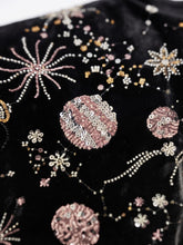 Carica l'immagine nel visualizzatore di Gallery, Giacca Kimono in Effetto Velluto con Ricami Fatti a Mano
