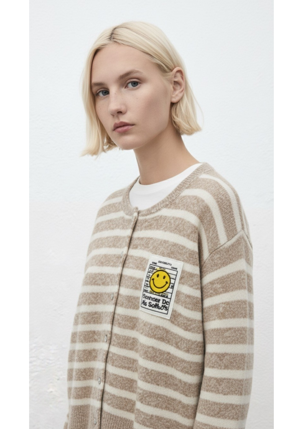 CARDIGAN A RIGHE MADE IN ITALY